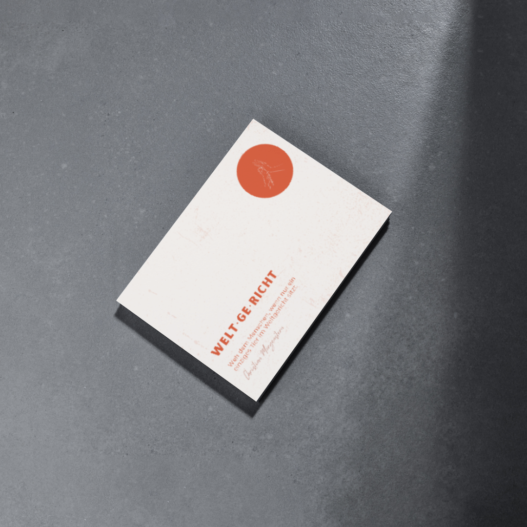 Postkarte WELTGERICHT