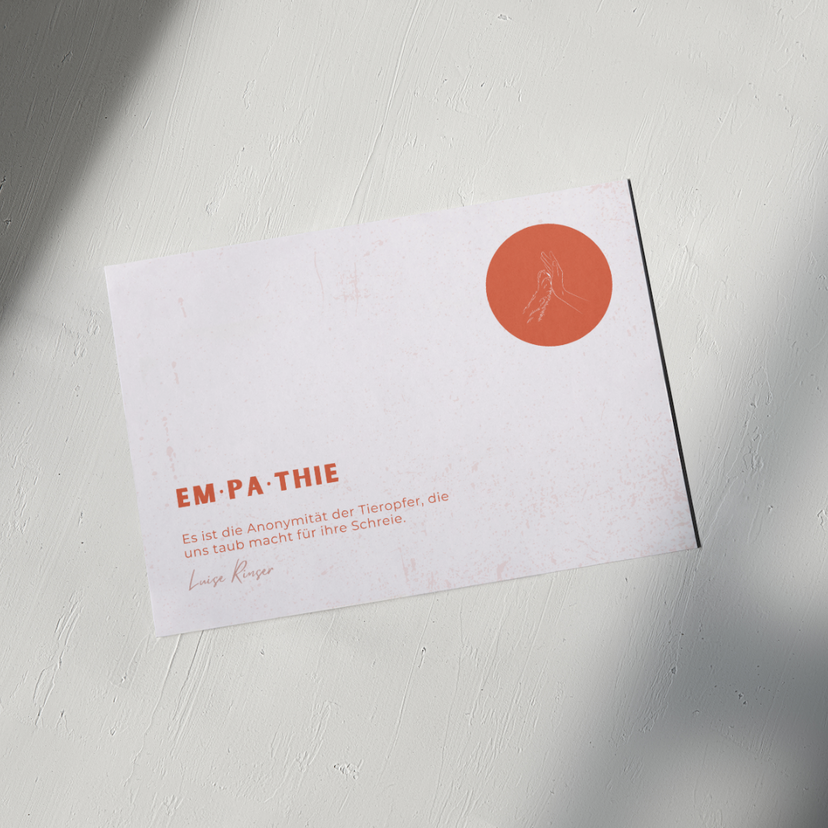 Postkarte EMPATHIE